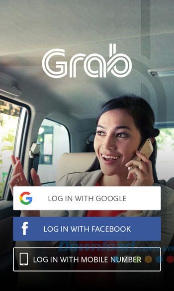 Đăng nhập vào Grab