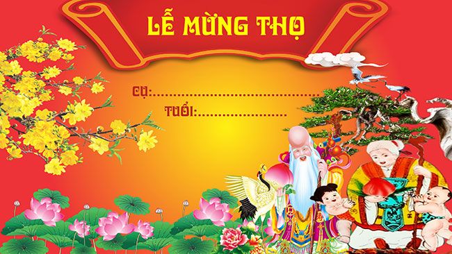 Thiệp chúc mừng tuổi 80