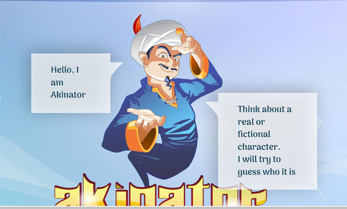 Chơi trò chơi thần đèn Akinator bằng tiếng Việt.