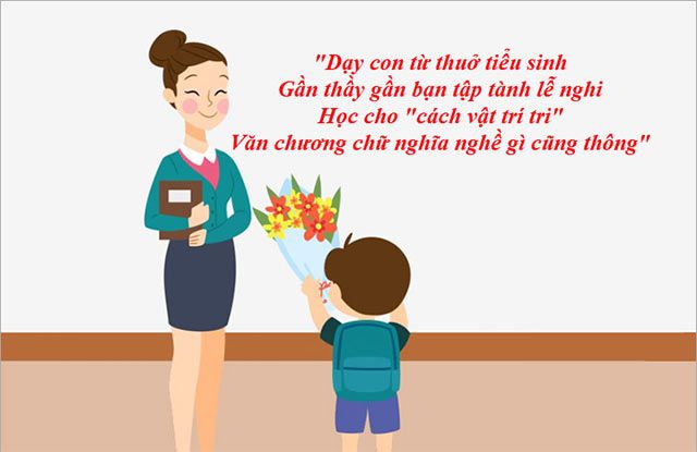 Những câu ca dao tục ngữ về thầy cô vào dịp 20/11 qua hình ảnh sinh động