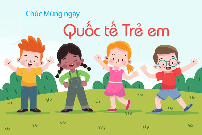 Thiệp chúc mừng Ngày Quốc Tế Trẻ Em