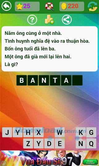 Đáp án trò chơi Đố vui dân gian - Phần 1