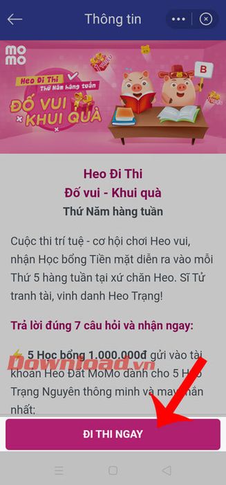 Bấm nút Bắt đầu ngay