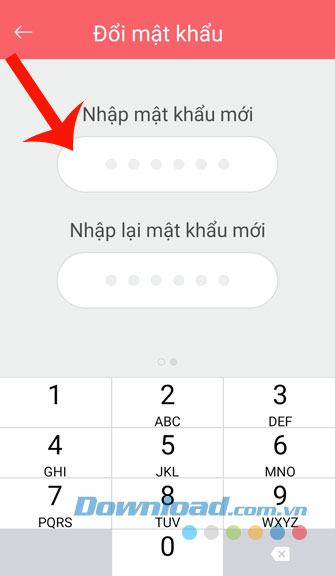 Nhập mật khẩu mới