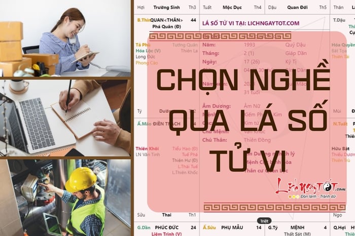 Chọn Nghề Dựa Trên Lá Số Tử Vi