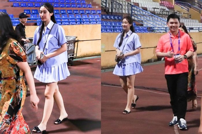Được đồn mang thai lần hai, Đỗ Mỹ Linh bị bắt gặp.