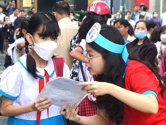 Lần đầu tiên tham gia khảo sát để vào lớp 6 của Trường THCS Nguyễn Hữu Thọ