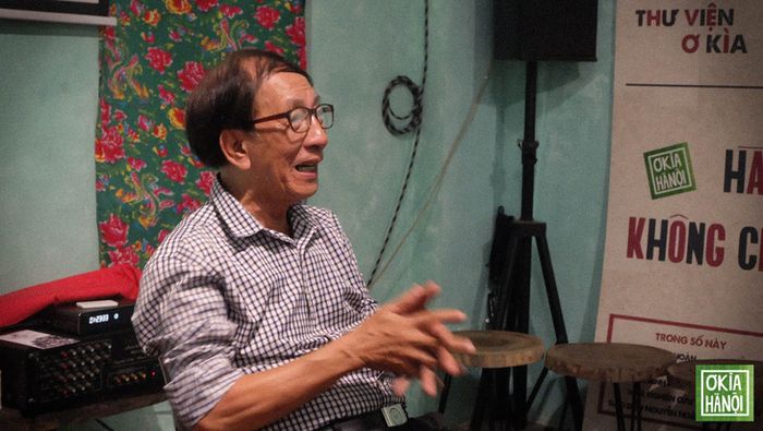 Đạo diễn Nguyễn Hữu Phần tại sự kiện chiếu phim Em còn nhớ hay em đã quên tổ chức bởi Ơ kìa Hà Nội - Ảnh: Ơ kìa Hà Nội