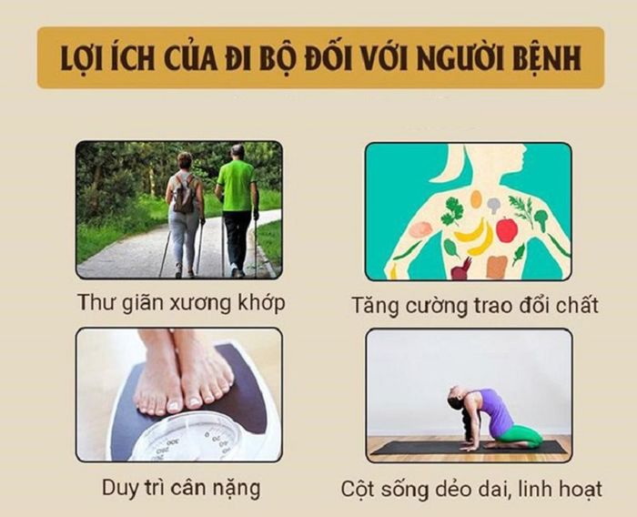 Lợi ích thu được khẳng định rằng khi gặp phải vấn đề thoát vị đĩa đệm, việc đi bộ là lựa chọn hữu ích.