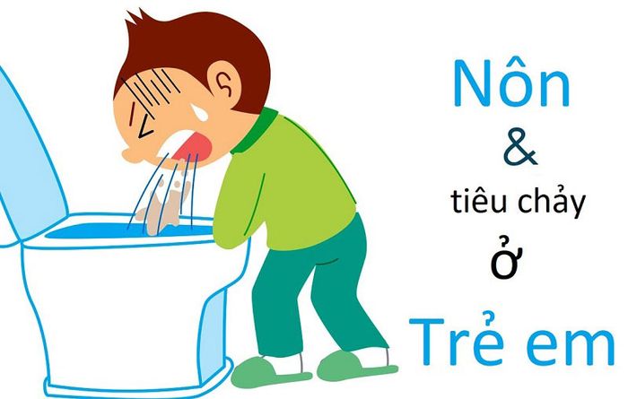 Tiêu chảy và nôn là dấu hiệu của rối loạn tiêu hóa.