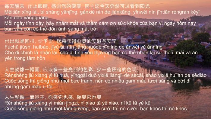 Những câu nói hay nhất về cuộc sống bằng tiếng Trung