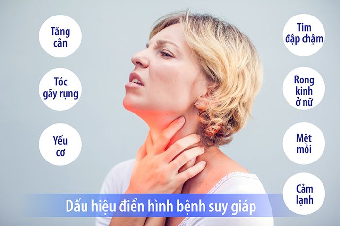 Một số biểu hiện tiêu biểu của suy giáp