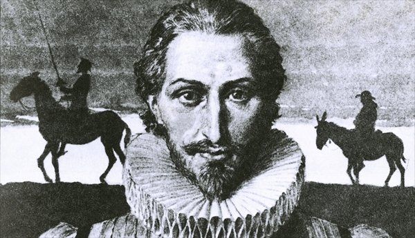 Hình ảnh cho cuốn sách Đồn Kihote của tác giả Miguel de Cervantes ở Tây Ban Nha