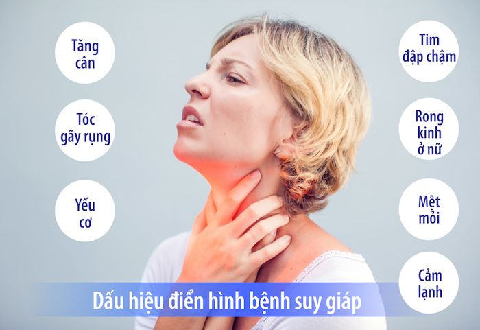 Một số triệu chứng của suy giáp