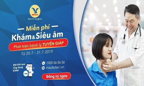 Tại Bệnh viện Đa khoa MEDLATEC, có dịch vụ khám siêu âm miễn phí để phát hiện bệnh lý tuyến giáp.