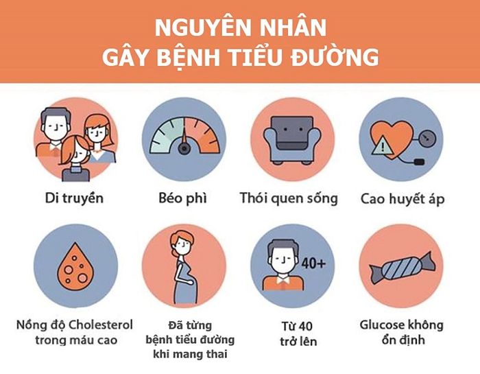 Nguyên nhân chủ yếu gây ra bệnh đái tháo đường