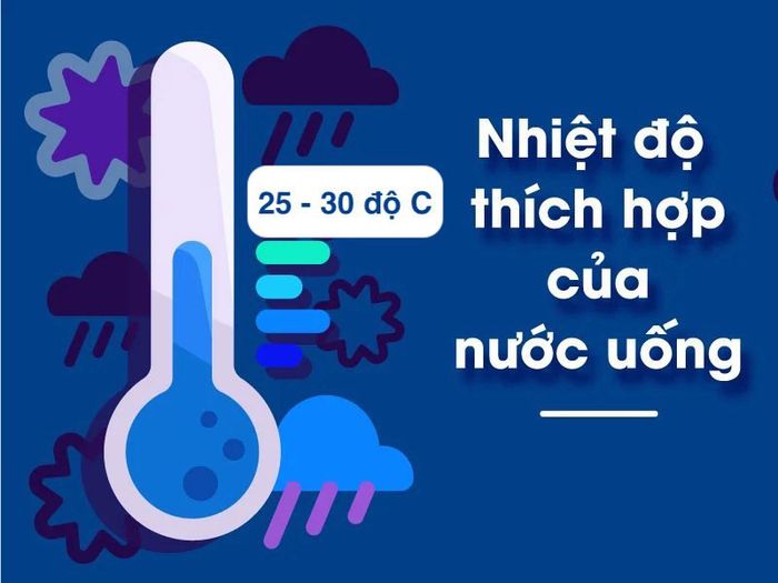 Nhiệt độ lý tưởng của nước ấm là từ 25 - 30 độ C