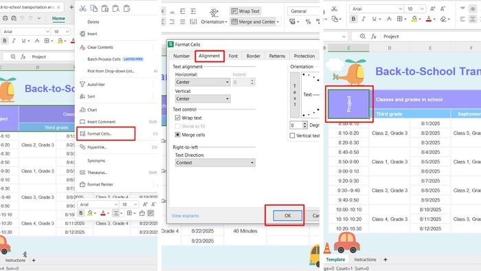 Cách điều chỉnh xoay chữ trong Excel bằng Format Cells