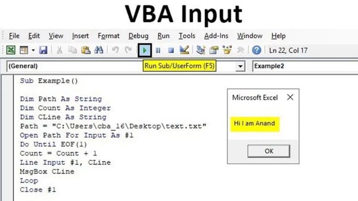 Cú pháp của VBA trong Excel là gì