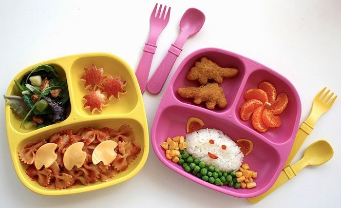 Món ăn đẹp mắt sẽ kích thích sự hứng thú của bé khi ăn uống