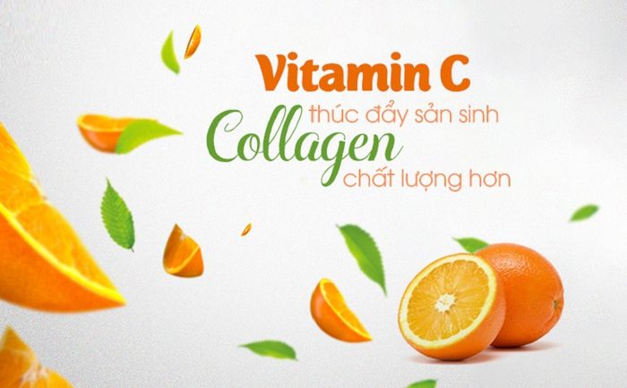 Vitamin C giúp tạo ra collagen cho da mặt