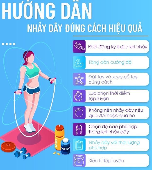 Hướng dẫn cách thực hiện nhảy dây để tăng chiều cao hiệu quả