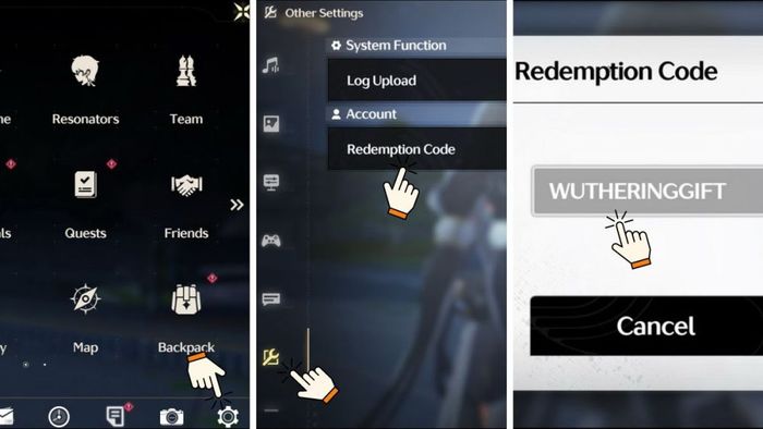 Hướng dẫn nhập giftcode Wuthering Waves