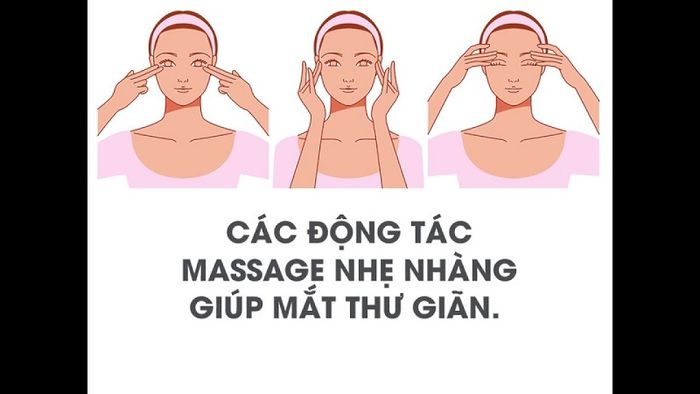 Mô tả cách thực hiện bài tập thể dục cho mắt để làm dịu mệt mỏi.