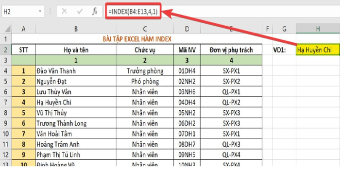 Hàm cơ bản của Excel thường được sử dụng cụ thể và minh họa đầy đủ