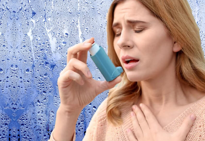 Người bệnh hen phế quản có thể gặp khó khăn trong việc thở kèm theo các triệu chứng khác.
