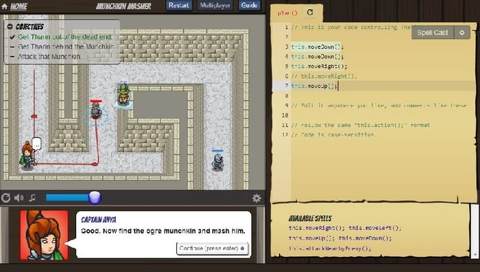 Học JavaScript thông qua trò chơi miễn phí CodeCombat | Linux Addicts