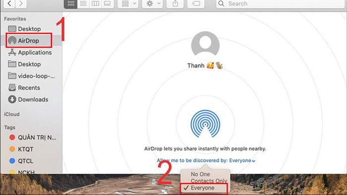Cách chuyển video từ iPhone sang Macbook qua AirDrop - Bước 2
