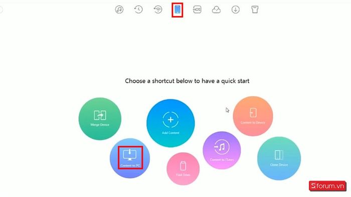 Chuyển video từ iPhone qua laptop với AnyTrans: Bước 2