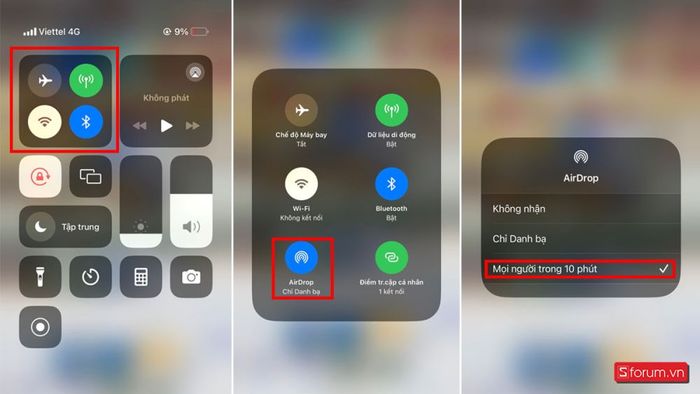 Cách chuyển video từ iPhone sang Macbook qua AirDrop - Bước 1