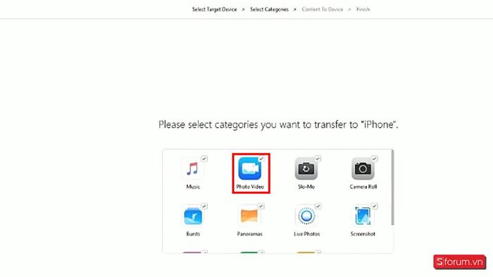 Chuyển video từ iPhone sang laptop dễ dàng với AnyTrans: Bước 3