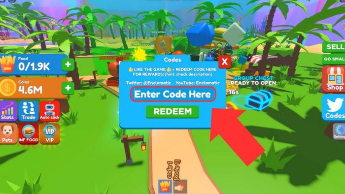 Hướng dẫn bước 3 để code cho Eating Simulator