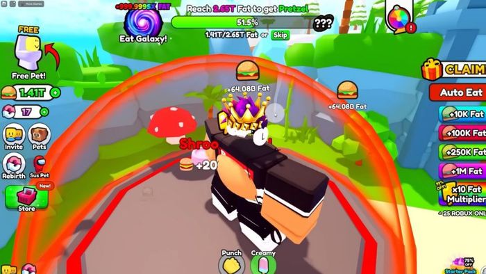 Tìm kiếm thêm code Eating Simulator mới nhất