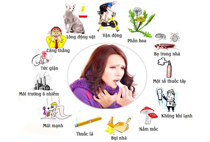 Bệnh hen suyễn xuất hiện do các nguyên nhân gì?
