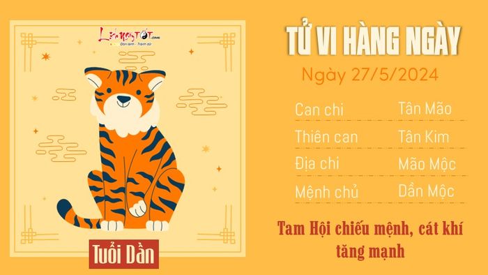Dần - Tử vi ngày 27/5/2024
