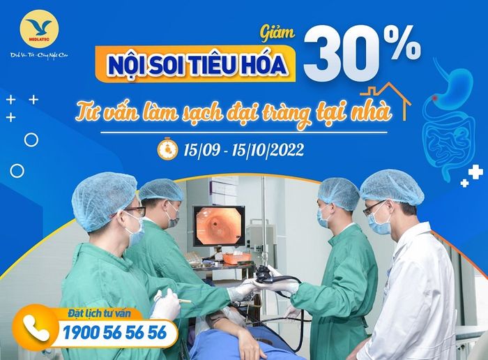 Ưu đãi đặc biệt về giá nội soi tiêu hóa tại MEDLATEC