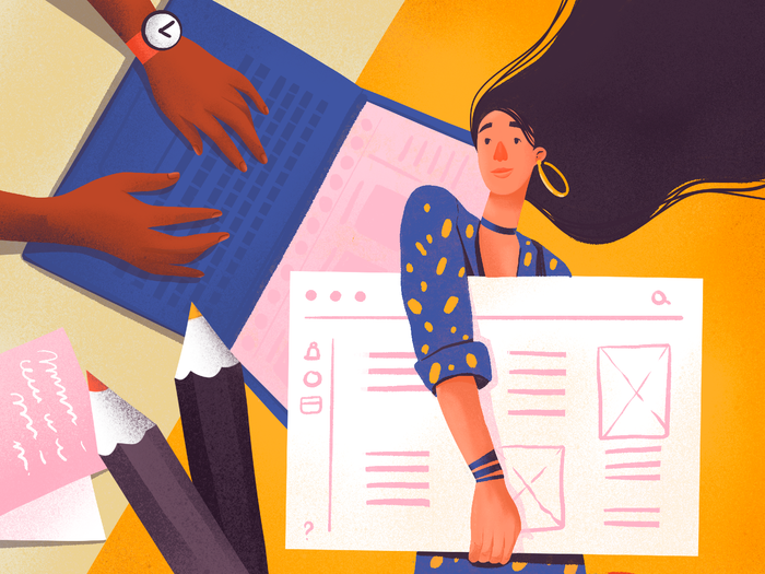 Web Design Process Illustration by tubik.arts on Dribbble