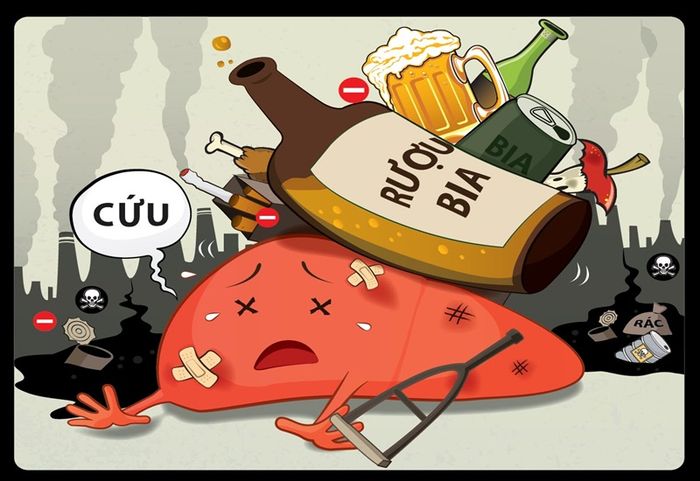 Việc uống quá nhiều rượu bia cũng gây ra các vấn đề về dạ dày.