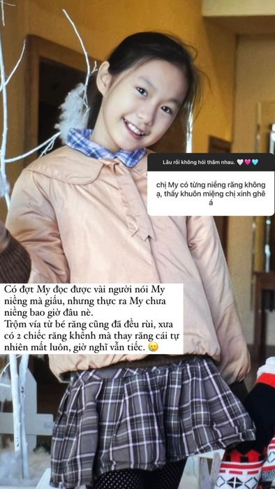 Doãn Hải My tự hào về hàng răng đều từ thuở nhỏ