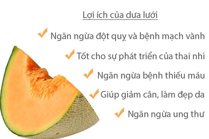 Dưa lưới giàu chất dinh dưỡng, có lợi cho thai kỳ, mẹ bầu có thể yên tâm ăn.