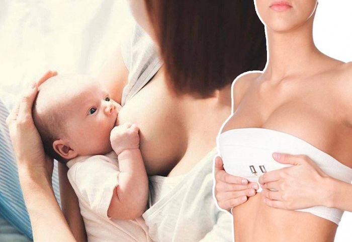 Cho con bú làm giảm sự săn chắc của vòng ngực