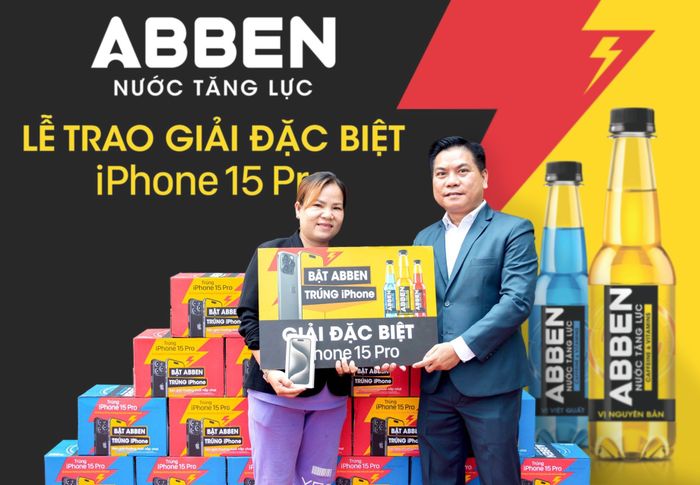 Cơ hội sở hữu iPhone miễn phí khi dùng nước tăng lực Abben