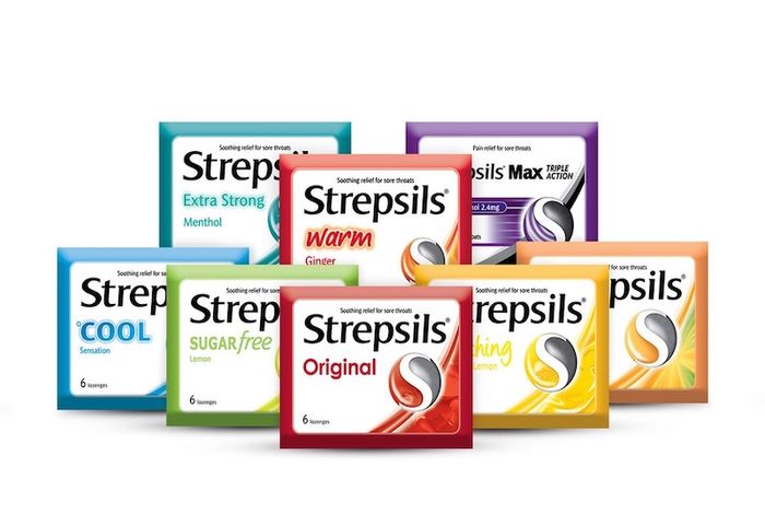 Viên ngậm Cool Strepsils có rất nhiều hương vị khác nhau