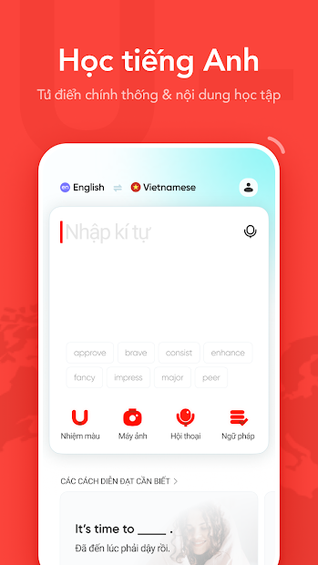 U-Dictionary: Ứng dụng Dịch & Học tiếng Anh hiệu quả