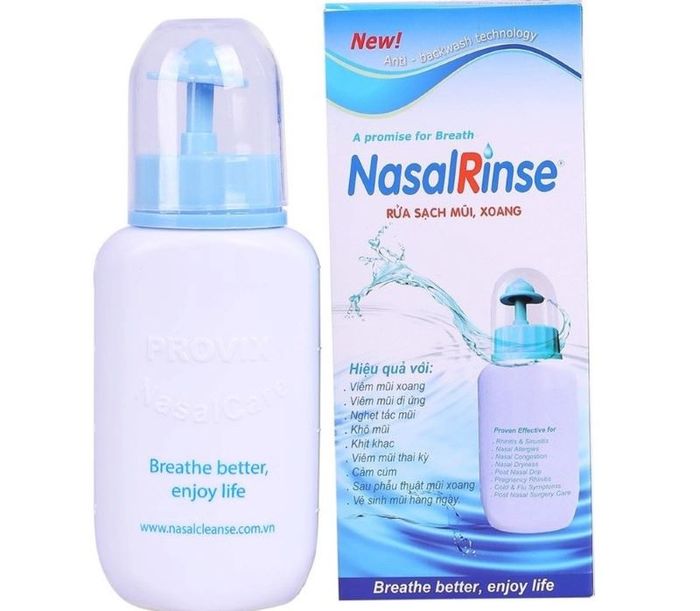 Nasal Rinse là bộ sản phẩm rửa mũi mà các chuyên gia khuyến nghị