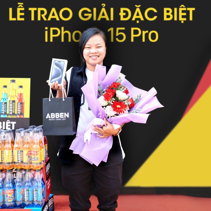 Cơ hội sở hữu iPhone miễn phí khi uống nước tăng lực Abben